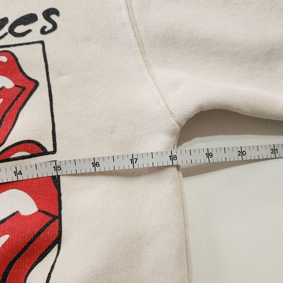Zara Kids The Rolling Stones Sweatshirt Cream Crewneck Girls Size 9-10 - Picture 6 of 8